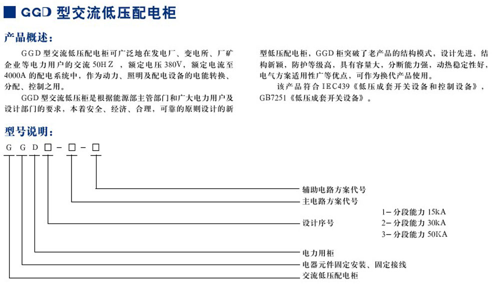 GGD型交流低压配电柜(图1)