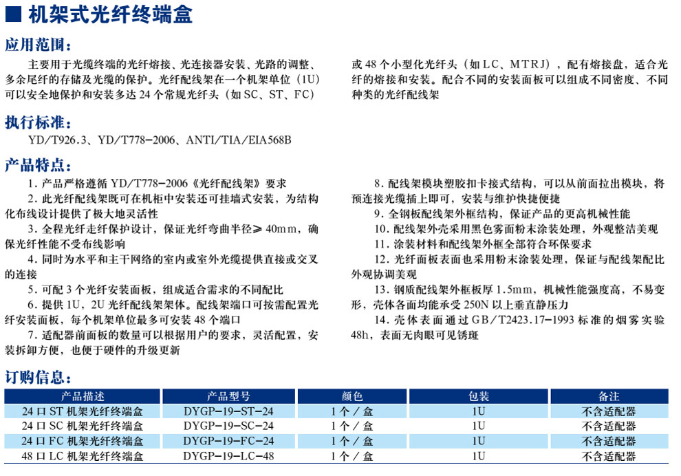 机架式光纤终端盒(图1)