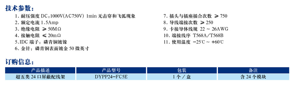 24口超五类非屏蔽配线架(图2)